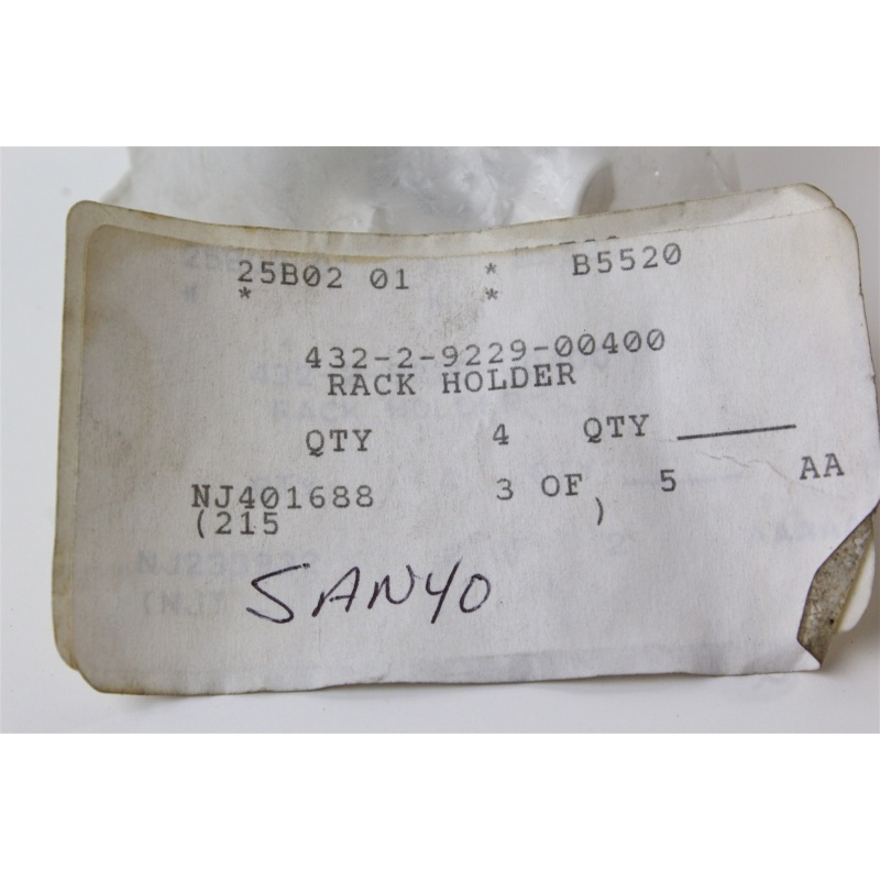 SANYO 432-2-9229-00400 SHELF HOLDER