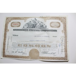 1959 Studebaker-Packard Corporation Stock Certificate 2 Shares Y0192774