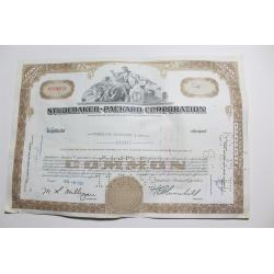 1959 Studebaker-Packard Corporation Stock Certificate 8 Shares Y0196072