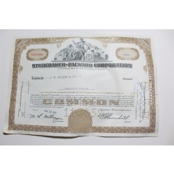 1959 Studebaker-Packard Corporation Stock Certificate 24 Shares Y0197564