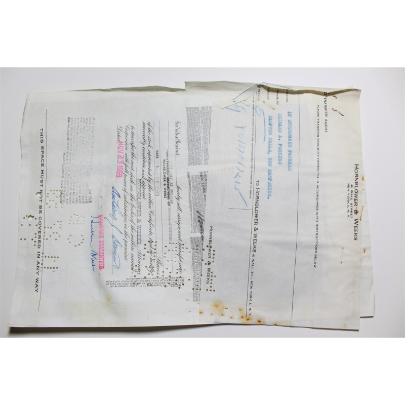 1959 Studebaker-Packard Corporation Stock Certificate 15 Shares Y0157087