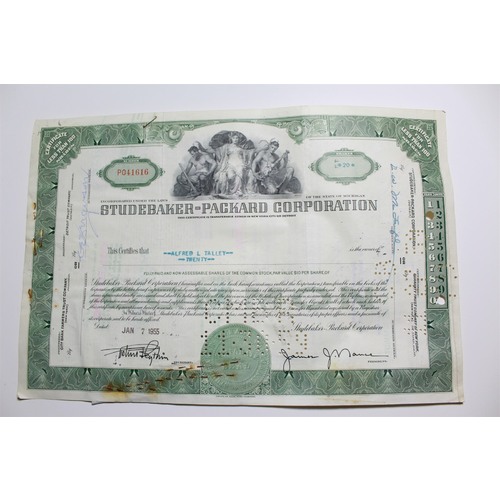 1959 Studebaker-Packard Corporation Stock Certificate 20 Shares P041616