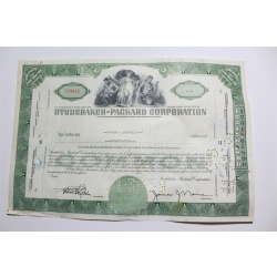 1959 Studebaker-Packard Corporation Stock Certificate 75 Shares Y05042