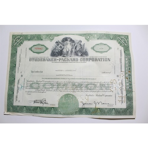 1959 Studebaker-Packard Corporation Stock Certificate 75 Shares Y05042