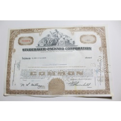 1959 Studebaker-Packard Corporation Stock Certificate 20 Shares Y0186874