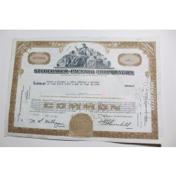 1959 Studebaker-Packard Corporation Stock Certificate 50 Shares Y0163405