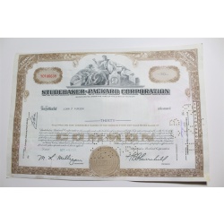 1959 Studebaker-Packard Corporation Stock Certificate 30 Shares Y0186638