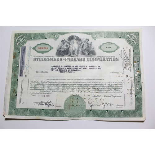 1959 Studebaker-Packard Corporation Stock Certificate 25 Shares P080214