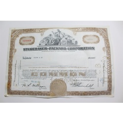 1959 Studebaker-Packard Corporation Stock Certificate 20 Shares Y0200409