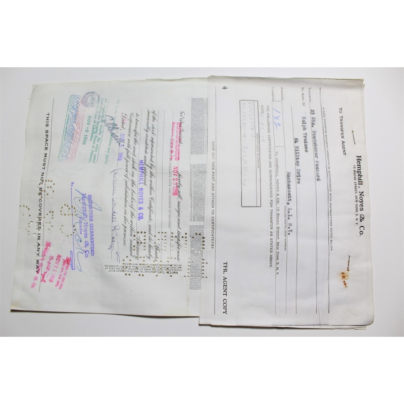 1959 Studebaker-Packard Corporation Stock Certificate 8 Shares Y0180789