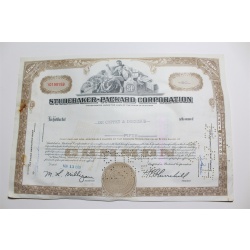 1959 Studebaker-Packard Corporation Stock Certificate 50 Shares Y0199159