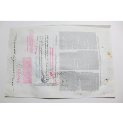 1959 Studebaker-Packard Corporation Stock Certificate 27 Shares Y0191818