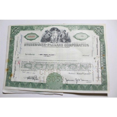 1959 Studebaker-Packard Corporation Stock Certificate 5 Shares P054405