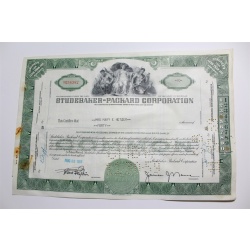 1959 Studebaker-Packard Corporation Stock Certificate 40 Shares Y05832