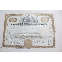 1959 Studebaker-Packard Corporation Stock Certificate 5 Shares Y0197451