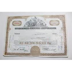 1959 Studebaker-Packard Corporation Stock Certificate 5 Shares Y0200804