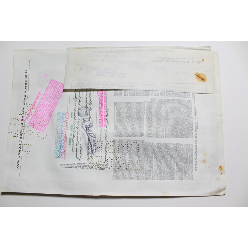 1959 Studebaker-Packard Corporation Stock Certificate 28 Shares Y0199770