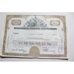 1959 Studebaker-Packard Corporation Stock Certificate 4 Shares Y0202675