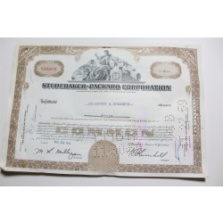 1959 Studebaker-Packard Corporation Stock Certificate 4 Shares Y0202675