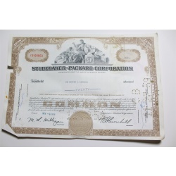 1959 Studebaker-Packard Corporation Stock Certificate 20 Shares Y0193663