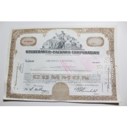 1959 Studebaker-Packard Corporation Stock Certificate 25 Shares Y0194644