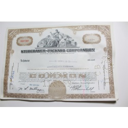 1959 Studebaker-Packard Corporation Stock Certificate 25 Shares Y0201947