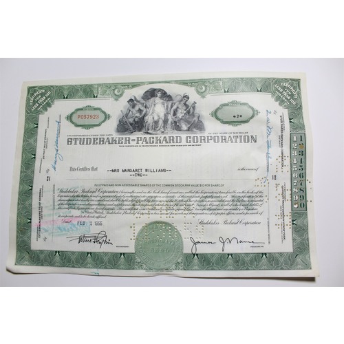 1959 Studebaker-Packard Corporation Stock Certificate 2 Shares P057923
