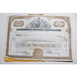 1959 Studebaker-Packard Corporation Stock Certificate 30 Shares Y0174710