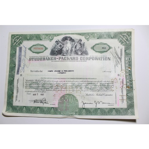 1959 Studebaker-Packard Corporation Stock Certificate 4 Shares P073431