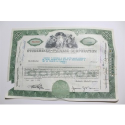 1959 Studebaker-Packard Corporation Stock Certificate 10 Shares P040553