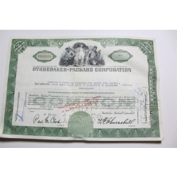 1959 Studebaker-Packard Corporation Stock Certificate 7 Shares Y0133158
