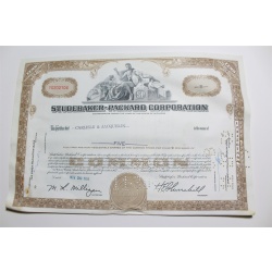 1959 Studebaker-Packard Corporation Stock Certificate 5 Shares Y0202104