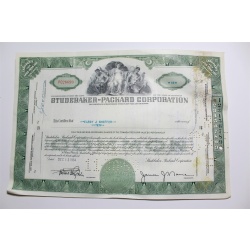 1959 Studebaker-Packard Corporation Stock Certificate 10 Shares P026699
