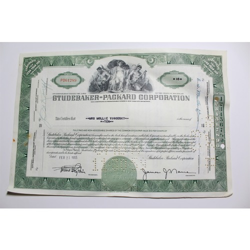 1959 Studebaker-Packard Corporation Stock Certificate 10 Shares P061289