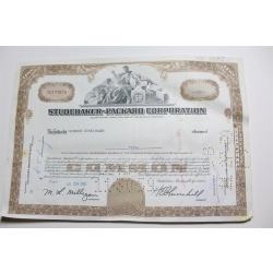 1959 Studebaker-Packard Corporation Stock Certificate 10 Shares Y0177870