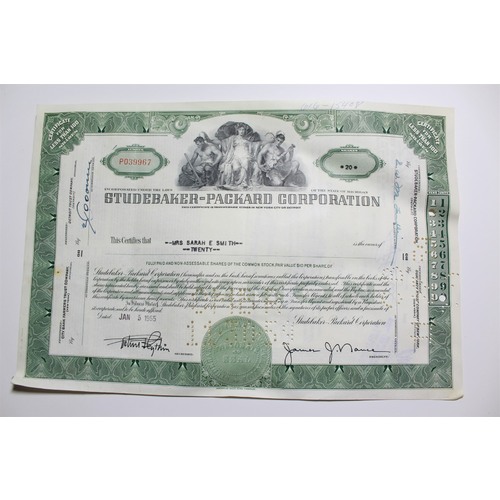 1959 Studebaker-Packard Corporation Stock Certificate 20 Shares P039967