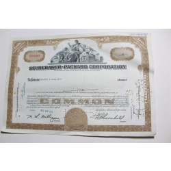 1959 Studebaker-Packard Corporation Stock Certificate 5 Shares Y0150922