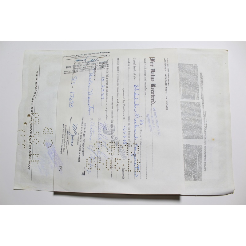 1959 Studebaker-Packard Corporation Stock Certificate 35 Shares Y0165338