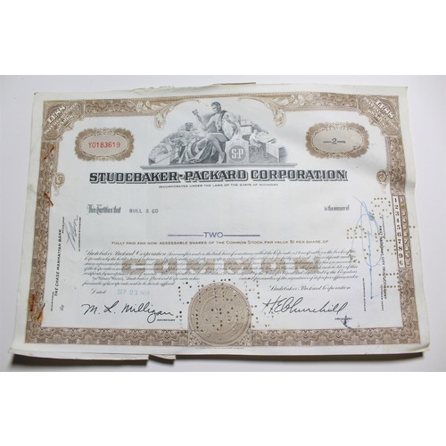 1959 Studebaker-Packard Corporation Stock Certificate 2 Shares Y0183619