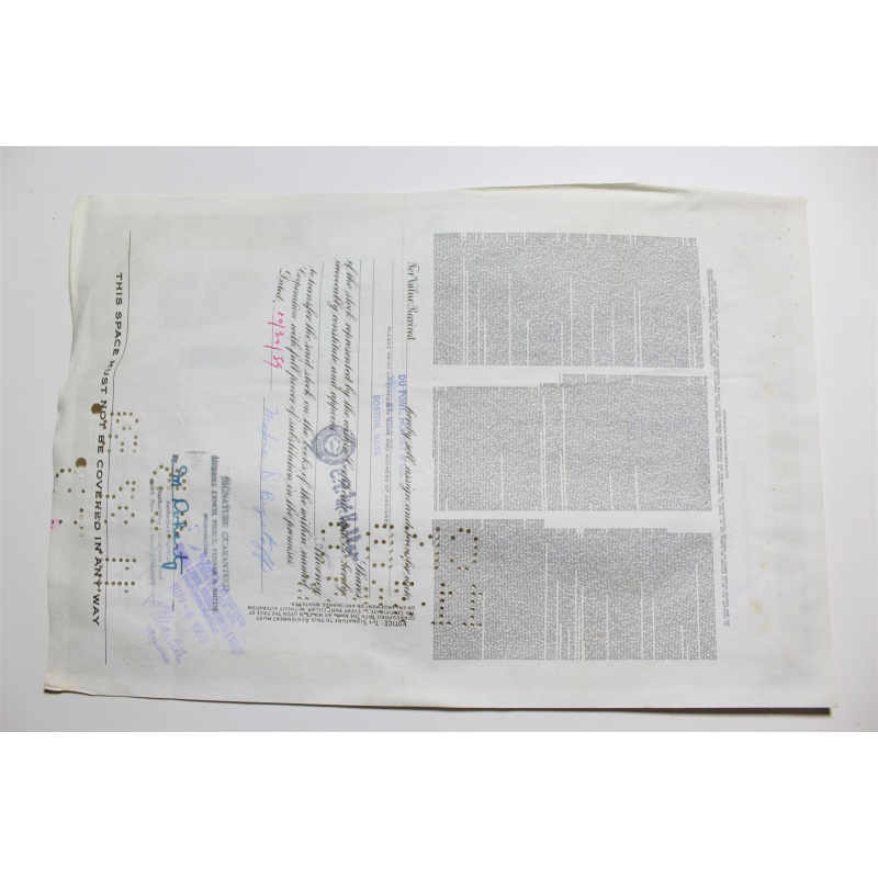 1959 Studebaker-Packard Corporation Stock Certificate 15 Shares Y0144009