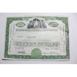 1959 Studebaker-Packard Corporation Stock Certificate 25 Shares P027604