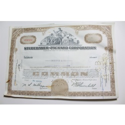 1959 Studebaker-Packard Corporation Stock Certificate 50 Shares Y0197232