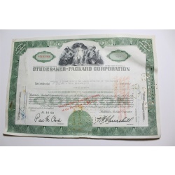 1959 Studebaker-Packard Corporation Stock Certificate 30 Shares Y0132916