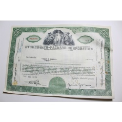 1959 Studebaker-Packard Corporation Stock Certificate 6 Shares P010302