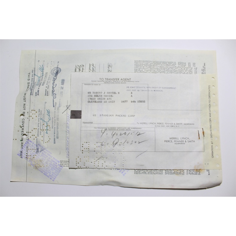 1959 Studebaker-Packard Corporation Stock Certificate 6 Shares P010302