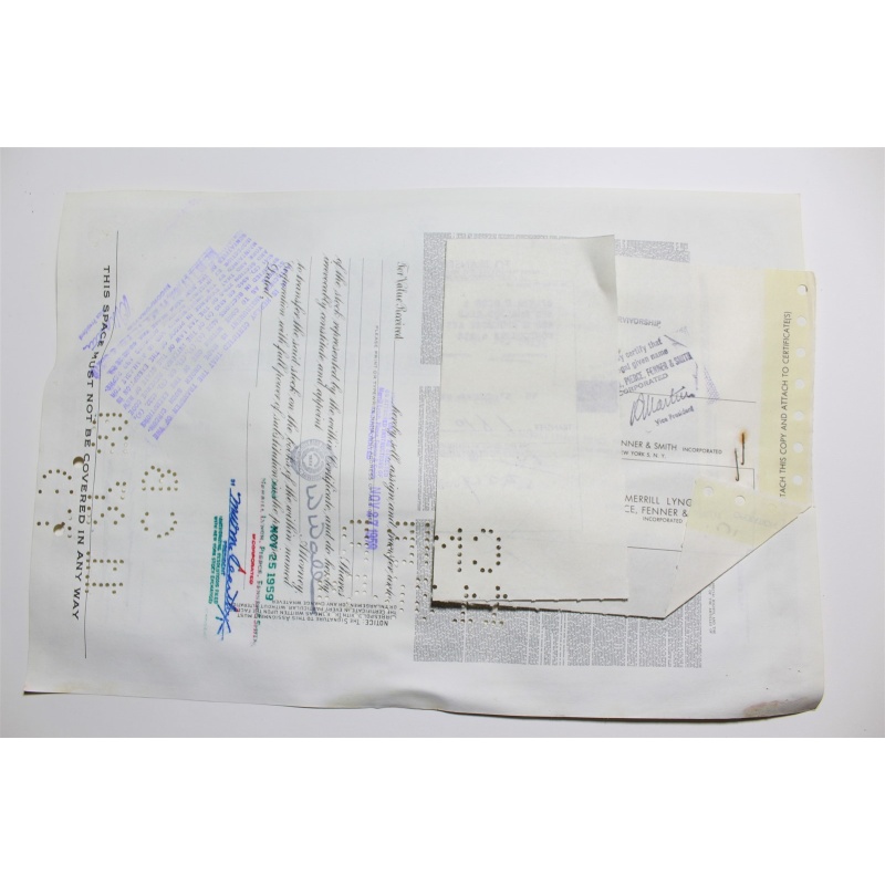 1959 Studebaker-Packard Corporation Stock Certificate 50 Shares Y0202282