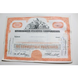 1959 Studebaker-Packard Corporation Stock Certificate 5 Shares P01461
