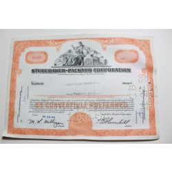 1959 Studebaker-Packard Corporation Stock Certificate 25 Shares P01935