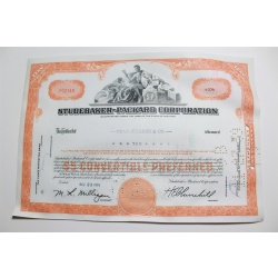 1959 Studebaker-Packard Corporation Stock Certificate 10 Shares P02148
