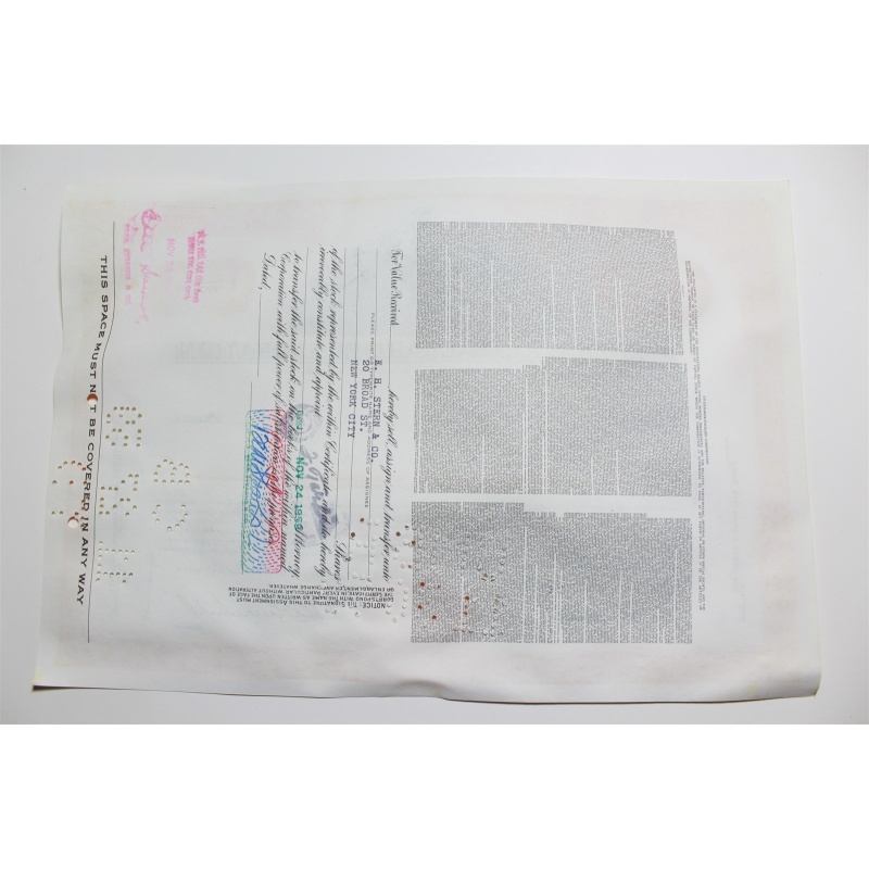 1959 Studebaker-Packard Corporation Stock Certificate 10 Shares P02148